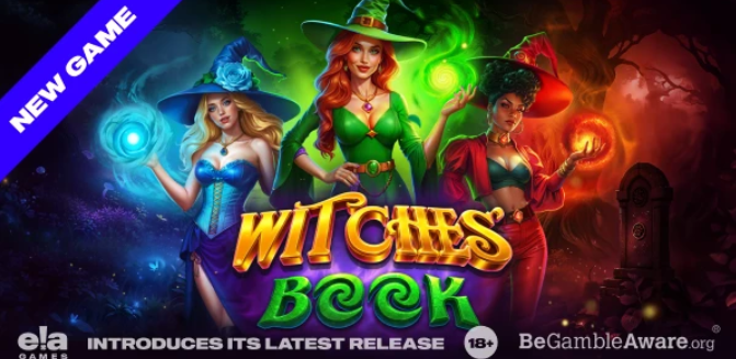 ELA Games' new release "The Witch's Book" is expected to launch in October 2025, featuring a magic theme and free spin rewards.