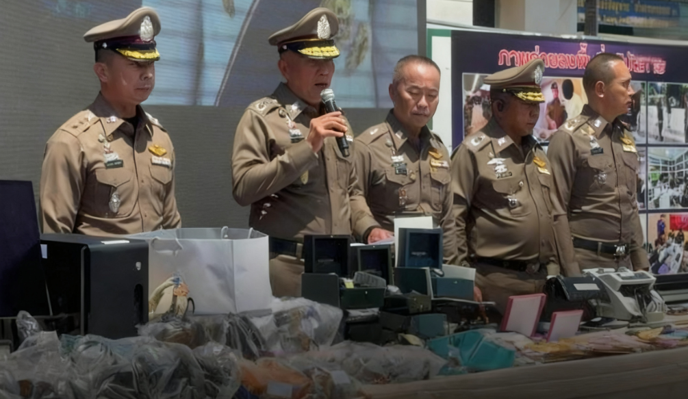Thai police bust the "Jing Jai Bet" online gambling ring, involving funds of up to 1 billion Thai baht.
