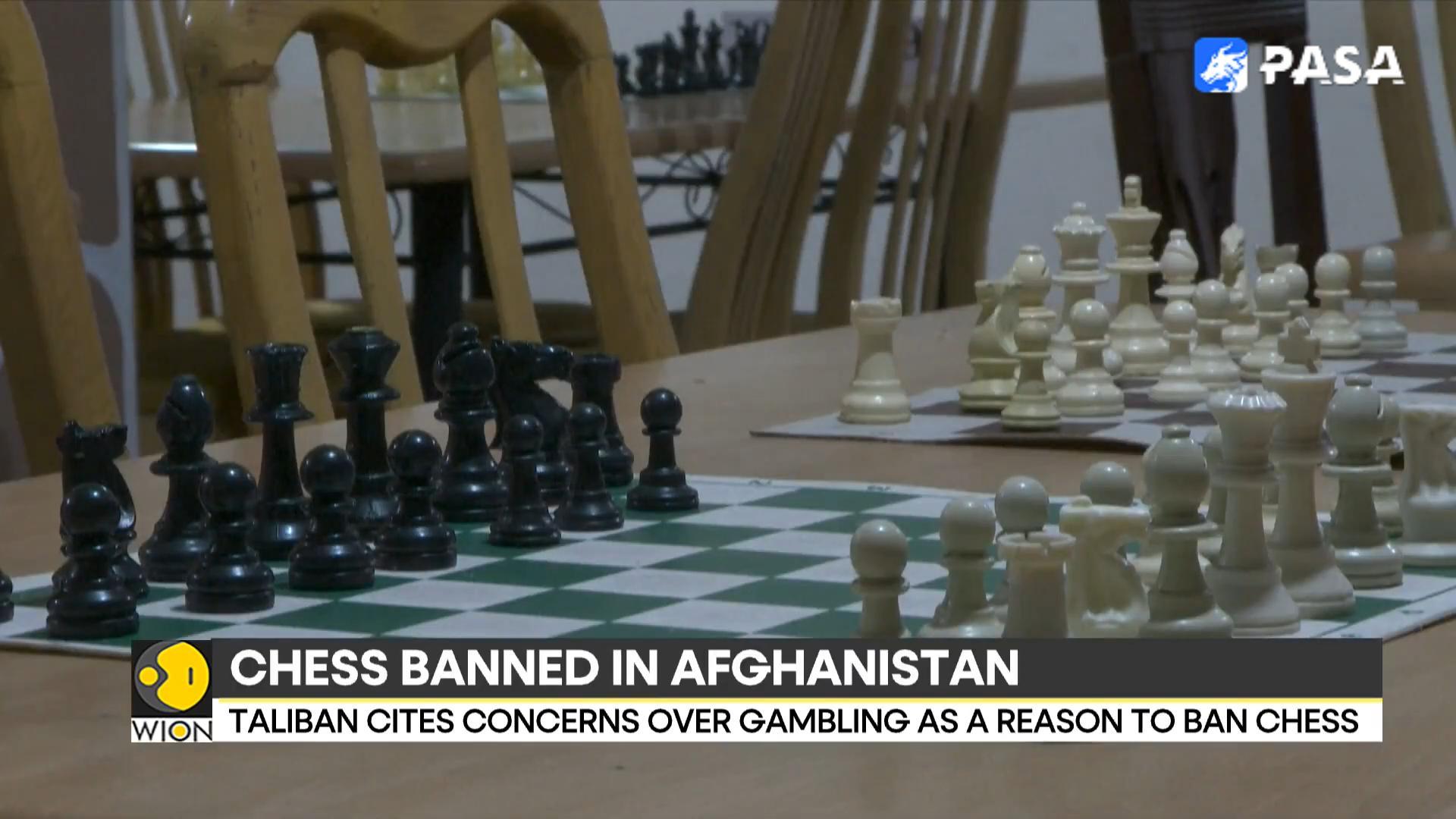 Due to concerns about gambling, the Taliban government has banned chess activities in Afghanistan!