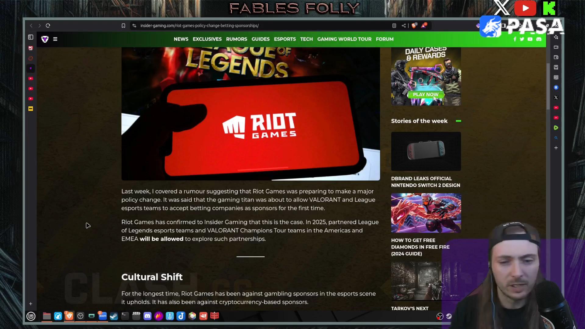 A new chapter in esports betting? RIOT opens gambling sponsorship in esports!