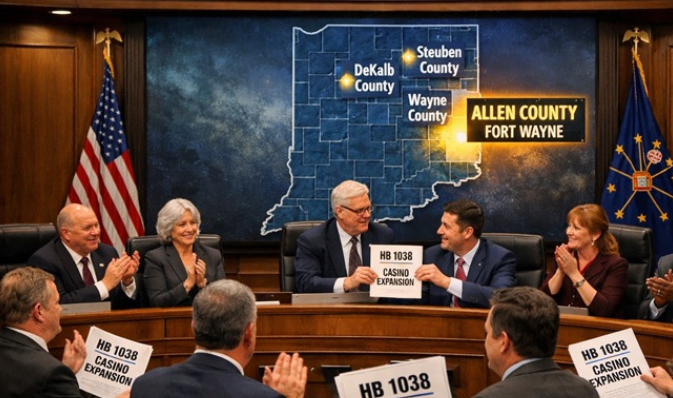 印第安纳州推进赌场牌照迁移 四县竞争 5 亿美元投资项目