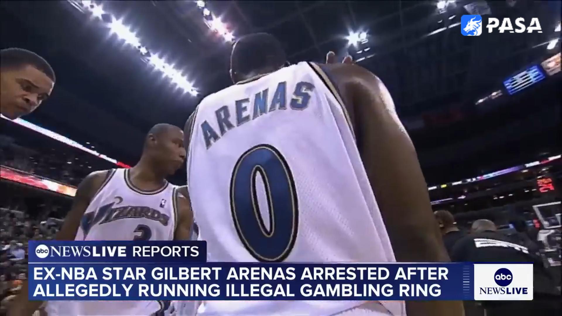 Former NBA star Arenas arrested for allegedly operating an illegal gambling ring involving international crime syndicates!