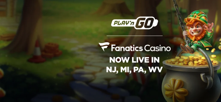 游戏巨头Play'n GO借力Fanatics Casino，正式登陆美国四州市场