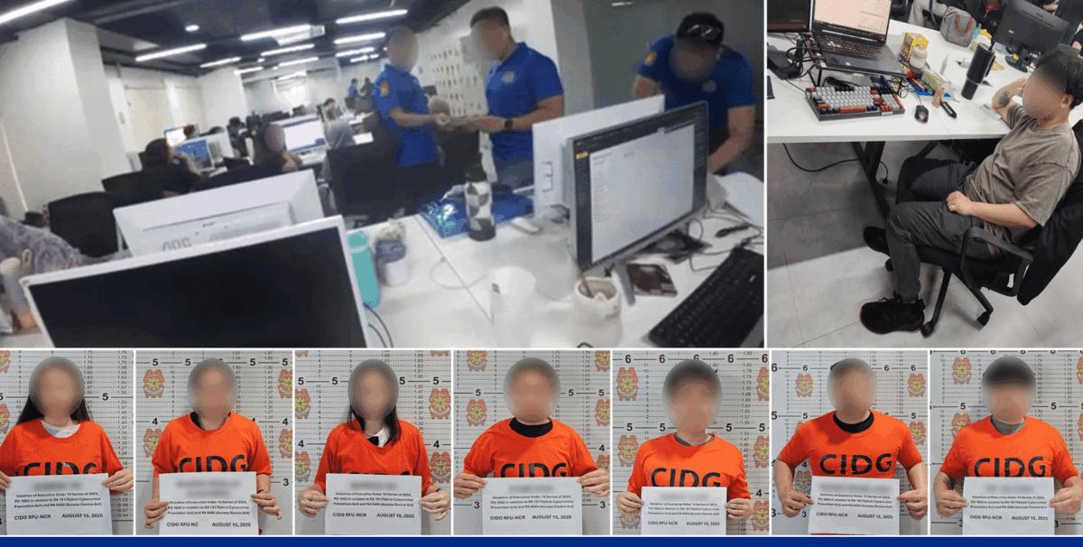 馬卡蒂Jazz公寓附近大樓突襲後續，非法POGO窩點被搗毀，41人獲救，7名嫌疑人被捕