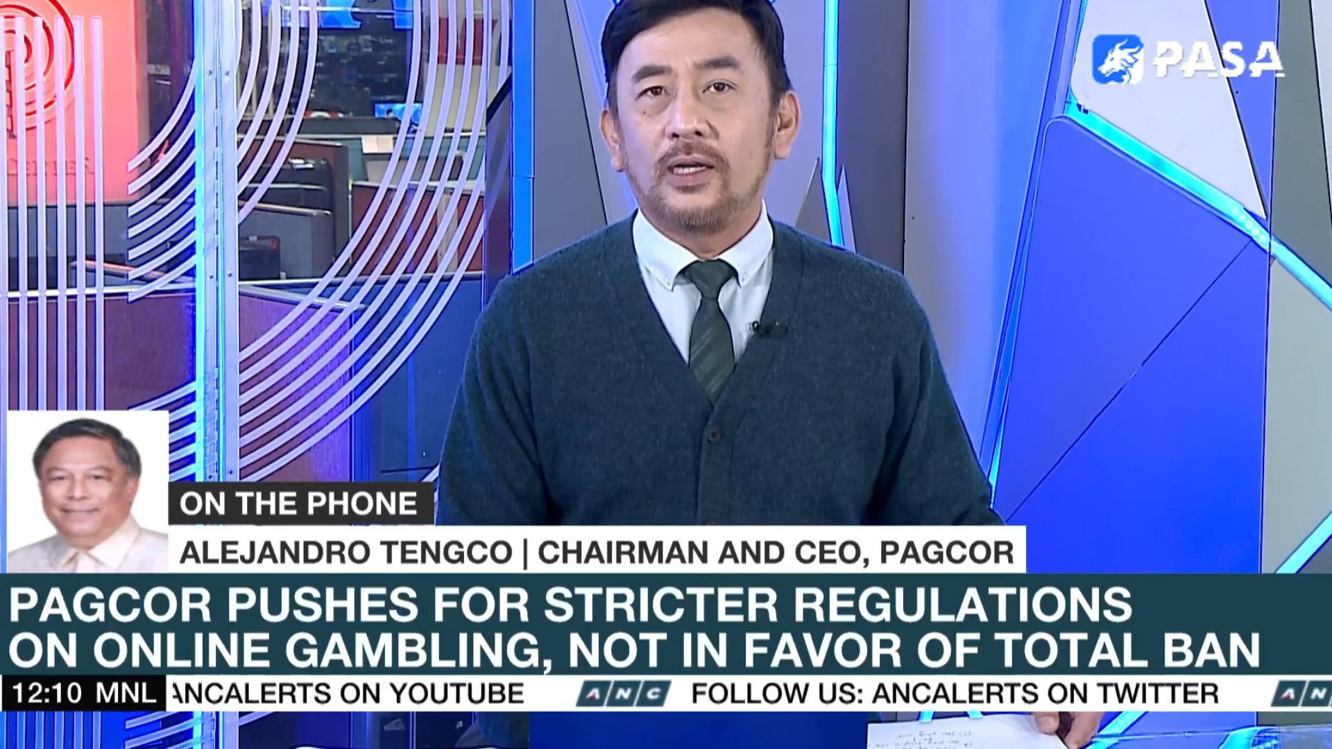 PAGCOR主席腾科：不赞成全面禁止在线赌博！呼吁更严格的监管！