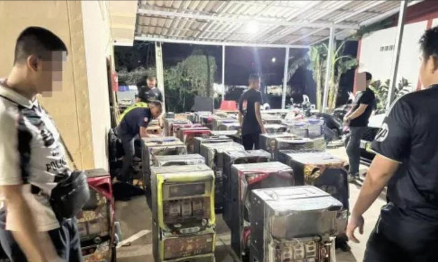 泰國查獲49台賭博機 逮捕中泰嫌疑人